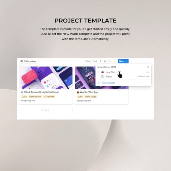 Freelance Designer Portfolio - (Notion Template) | Growithgabriel