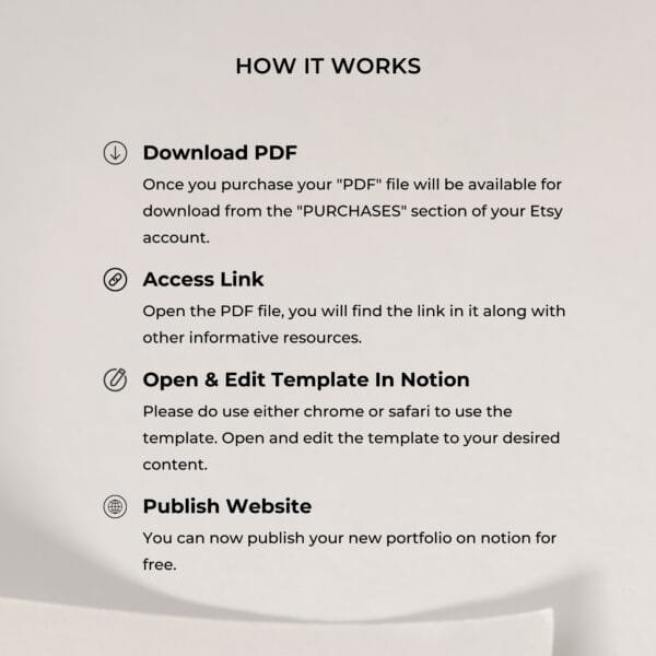 Freelance Designer Portfolio - (Notion Template) | Growithgabriel